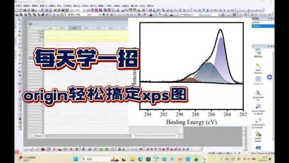 每天学一招之用origin画xps图#研究生绘图 #origin绘图 #origin #这也能开播 #返工开播的一天