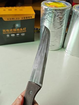 锻打龙泉剔骨刀家用高硬度杀猪牛羊锋利宰杀屠宰专用分割花剪刀具#屠宰刀