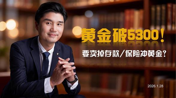 黄金破5300!要冲吗?怎么冲? 硬核深度解析,get正确姿势
#黄金 #财经 #理财 #资产配置 #保险
