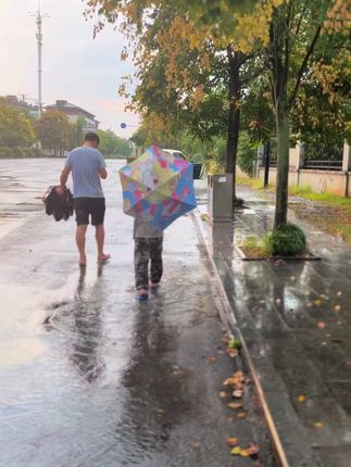 #儿童圆角伞 #学生雨伞#父子日常#lovg日常