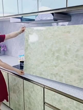 厨房防油贴防水耐磨,焕然一新客友名扬四海s35 #厨房防油贴纸