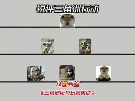 今天让我们一起看看三角洲所有玩家群体,从夯到拉!!!#热门 #三角洲行动 #游戏玩家精神状态