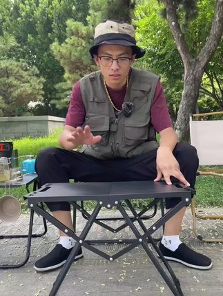 IGT折叠战术桌 收纳起来小巧方便,和家人朋友出门玩带上太合适了#户外装备 #折叠桌