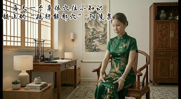 每天一个身体穴位小知识-阳陵泉,腿上的“疏肝解郁穴”。#中医养生#每天学习一点点