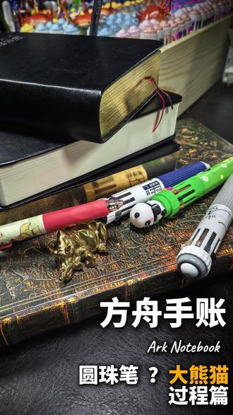 圆珠笔画-大熊猫过程篇 #是谁打翻了大自然调色盘 #可爱的大熊猫 #中国一级保护动物 #热点小助手 #画画