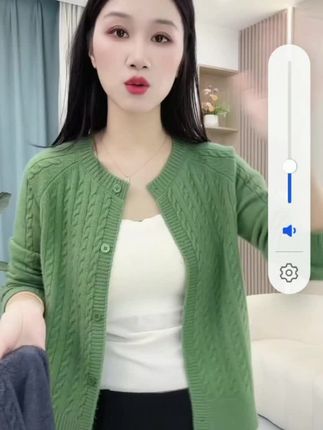 毛针织衫长袖女洋气百搭秋季新款开衫外套短款纯色圆领上衣通勤风#毛针织衫长袖女#洋气百搭#秋季新款开衫外套短款#纯色圆领上衣#通勤风