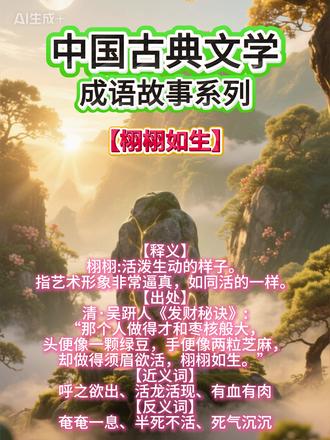 成语故事:栩栩如生 #儿童动画 #国学文化 #家长必读 #原创动画