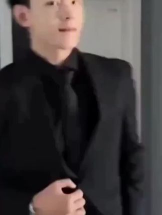 cleanfit 黑色西装外套男款春秋季男模穿搭韩系高级感休闲西服套装#西服套装