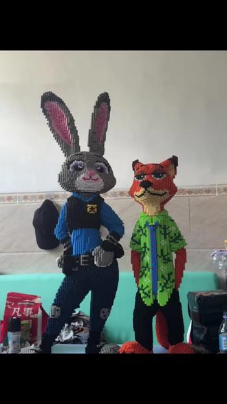 #尼克狐尼克 #兔子警官 #手工 哇终于完工了