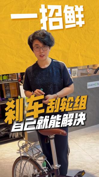 刹车刮轮组怎么解决#折叠车 #大行折叠自行车 #深圳大行折叠自行车