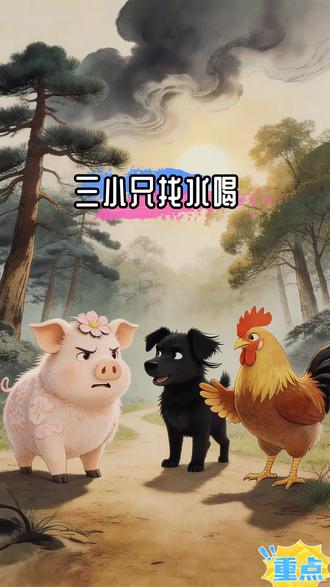 太好听了还耐看的启蒙早教益智动画故事《三小只找水喝》 #益智故事 #早教故事 #启蒙故事 #儿童故事 #睡前故事