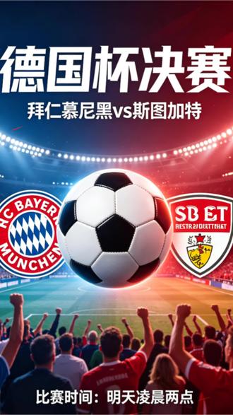 德国杯决赛,拜仁vs斯图加特#德国杯 #拜仁 #拜仁vs斯图加特