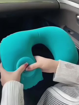 #按压充气枕#u型枕 #按压枕#携带方便 #枕头