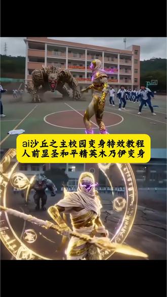 人前显圣ai沙丘之主校园变身特效教程来了#人前显圣和平精英沙丘之主#终究还是来了吗#沙丘之主变身教程#剪映#人前显圣变身名场面 和平精英玩家幻想时刻 男生幻想时刻 女生幻想时刻 ai 木乃伊变身特效教程