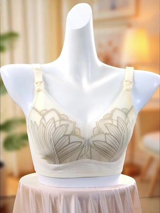 #超薄无钢圈聚拢哺乳文胸#前开扣孕期哺乳期孕妇内衣兔耳朵透气胸罩#薄款文胸