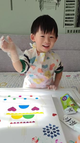 给70多的爷爷画一幅生日蛋糕吧#艺术启蒙 #记录成长过程 #儿童创意手工 #亲子手工 #爱画画的小朋友