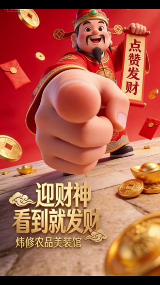 大年初五“迎财神”
#随变ai随便玩 #随变ai合拍也太好玩了吧 #财神爷 #招财纳福 #迎财神