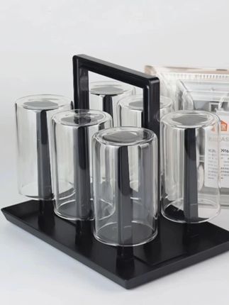 客厅杯子收纳架#杯子沥水置物架玻璃杯倒挂收纳架#杯子防尘架 #生活好帮手