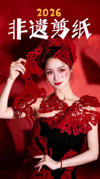 新年剪红纸,给闺蜜裁了身马年战袍。美术老师的手艺,专治过年没衣服穿。#瑞安画室#可图可乐美术#少儿美术#非遗剪纸#新年战袍