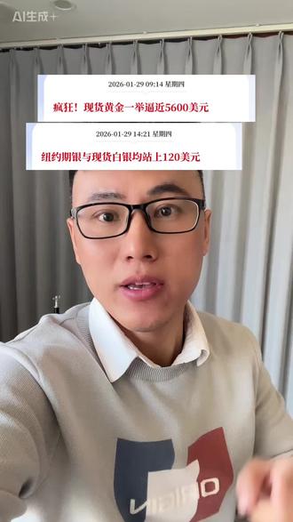 有些人只知道黄金白银暴涨,却不知暴跌有多狠! #黄金 #白银 #贵金属 #股民 #四哥爱理财