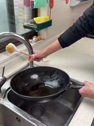 强力去污锅刷:刷净油污不留痕,耐用不伤锅具#厨房必备神器