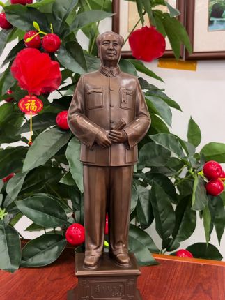 毛主席手持文稿紫铜“胜劵在握” #伟人 #家居摆件 #工艺品摆件 #装饰摆件 #摆件