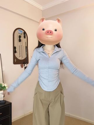 半拉链显瘦上衣#谁穿谁好看#便宜又好穿#显高显瘦显穿搭