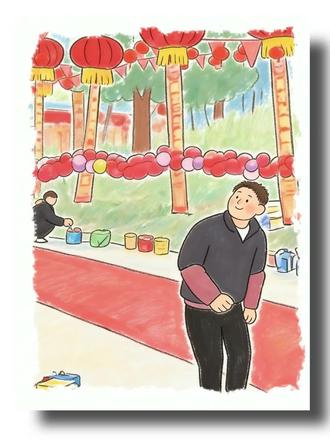 满天绚烂烟花 没等来穿婚纱的她 #婚礼现场 #显眼包 #画一个故事 #就像玫瑰错过了花期而我错过你