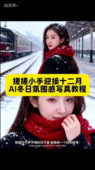 搓搓小手迎接十二月好运啦!希望在不声不响的日子里可以换来一个好的转弯
Ai冬日氛围感写真教程
冬日氛围感写真特效教程
冬日氛围感写真入口
冬天该有的样子
冬日氛围感写真
冬日ai写真特效
冬日氛围感
#即梦ai
#冬日氛围感
#愿所有的美好和期待都能如约而至
#冬日ai写真特效
#迎接十二月好运
十二月好运特效