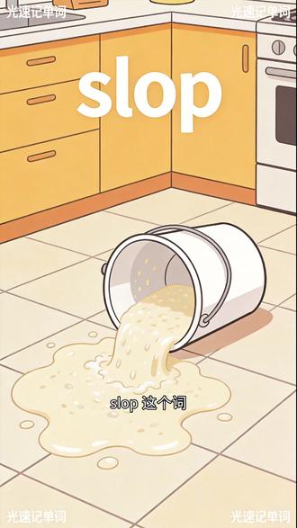 slop #英语单词速记 #每日一词 #趣味英语 #英语词汇 #单词不可以自己进我脑子 #单词记忆法 #单词记忆