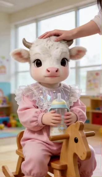 你在想什么#AI幼儿园的可爱日常 #宝贝就这样萌翻幼儿园 #随变ai随便玩 #牛#ai