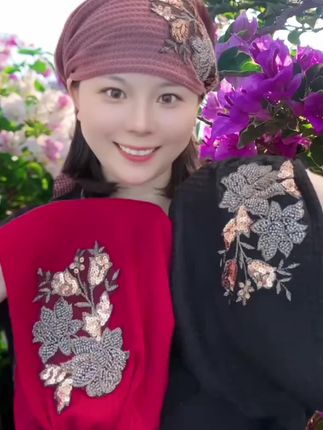秋冬新品飘带帽#洋气减龄 #时尚百搭 #飘带帽 #遮白发 #整理碎发