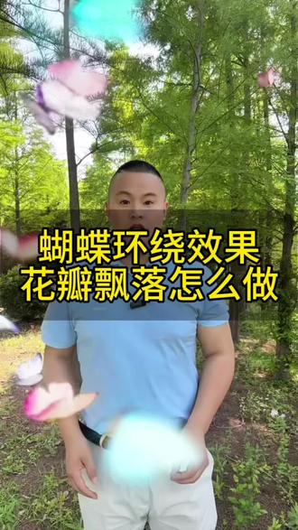 蝴蝶环绕效果如何制作 #特效 #剪辑 #蝴蝶环绕 #花瓣飘落 #短视频
