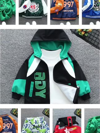 男童连帽外套#男童连帽外套 #男童风衣外套 #休闲百搭 #儿童春秋外套