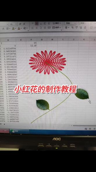 小红花的制作教程#excel函数 #excel#送你一朵小红花,遮住你今天新添的伤疤