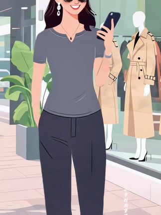 #夏季穿搭 #优雅气质 #短袖t恤 #穿出你的时尚你的感觉 #减龄气质