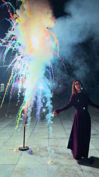 吉七彩拍照教程来啰 #吉腾烟花 #吉七彩