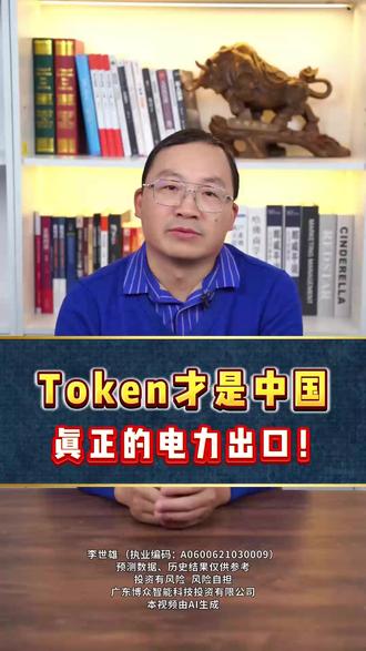 Token才是中国真正的电力出口! #经济 #热点