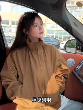 秋季耐磨直下摆短款抗皱立领夹克百搭小个子ins女外套棉服