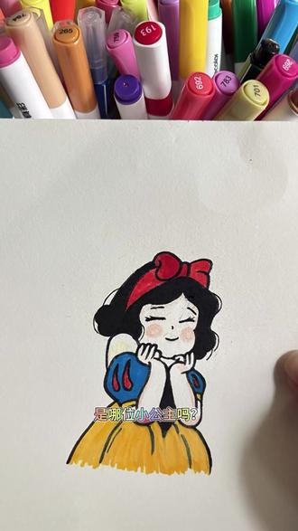 “以为走不出的淤泥 迟早云淡风轻”#丙烯马克笔画画 #创作者中心 #创作灵感