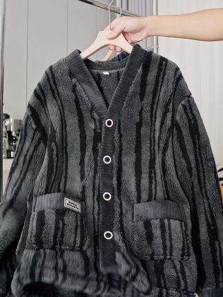 #睡衣家居服 #男士睡衣 #秋冬新款 #加绒保暖 #可居家可外出