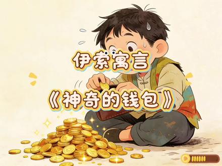 伊索寓言故事《神奇的钱包》,这个故事会告诉我们什么道理呢,一起来听一听吧#故事 #绘画 #知识分享