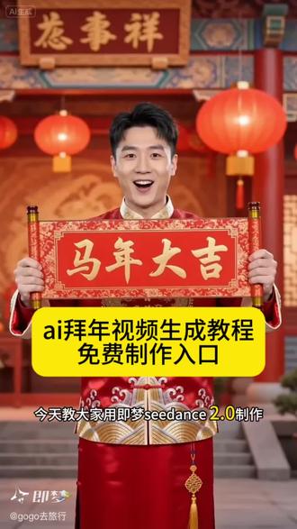 20秒教用即梦seedance2.0制作拜年AI视频教程来了,春节AI特效制作教程,春节拜年,拜年AI特效入口,马年AI短片制作方法,#AI拜年视频制作教程 #拜年 #AI分身戏精大赛 #我的AI分身杀疯了 #即梦seedance2.0教程,即梦出境玩法教程来了,即梦AI分身怎么制作即梦AI分身设置教程AI出境互动制作方法以及分身使用教程, 即梦seedance2.0免费使用教程 即梦seedance2.0制作入口seedance2.0使用教程 即梦seedance2.0使用教程
seedance2.0下载教程 即梦seedance2.0下载教程
.0使用教程 .0怎么使用 即梦seedance2.0使用方法 即梦seedance2.0在哪里 即梦seedance2.0制作入口即梦seedance2.0海外爆火 seedance2.0免费体验
seedance2.0怎么使用 seedance2.0下载