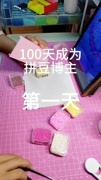 第一期 #拼豆 #拼豆图案简单可爱分享 #在家做手工 #新人学拼豆