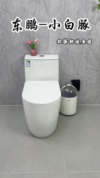 东鹏新款小白豚马桶,34个出水孔360度雨幕冲刷,缓降盖板,人体工学座圈!#马桶 #普通马桶 #东鹏小白豚马桶 #卫浴 #卫生间装修