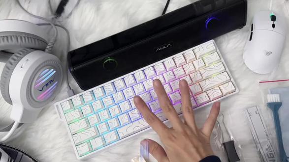 【顺丰】狼蛛WiN60磁轴键盘游戏键盘鼠标套装小键盘游戏键盘三件套#视频同款