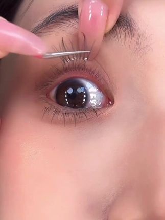 手残党福音!!!软态无梗免胶不是透明梗 完全无梗!贴上就跟肉里长出来的一样,贴合 眼睛弧度,自然又舒适#假睫毛  #免胶假睫毛