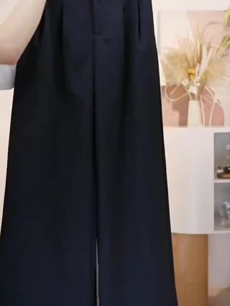 #好物推荐🔥 【洗水钛金棉】2025秋季阔腿裤女新款爆款裤子宽松休闲裤显瘦高腰裤#高腰显瘦 #休闲时尚穿搭