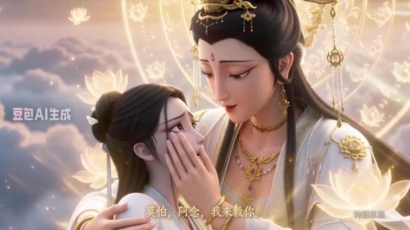 实测#Seedance2.0 这一声叫出了所有的绝望与无奈 喊出了所有的希望与寄托 一个温暖的怀抱 会让我们重拾信心 勇往直前 菩萨 这一别 我们何时才能相见#佛渡有缘人 #阿弥陀佛 #AI #愿所有人平安健康