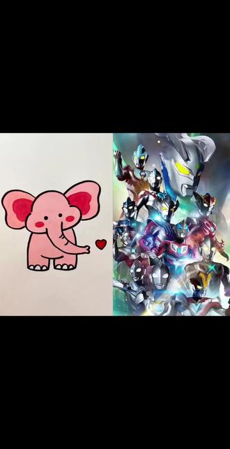 奥特曼儿童卡通画#奥特曼卡通系列 #奥特曼 #奥特曼儿童动画片 #有爱的奥特曼